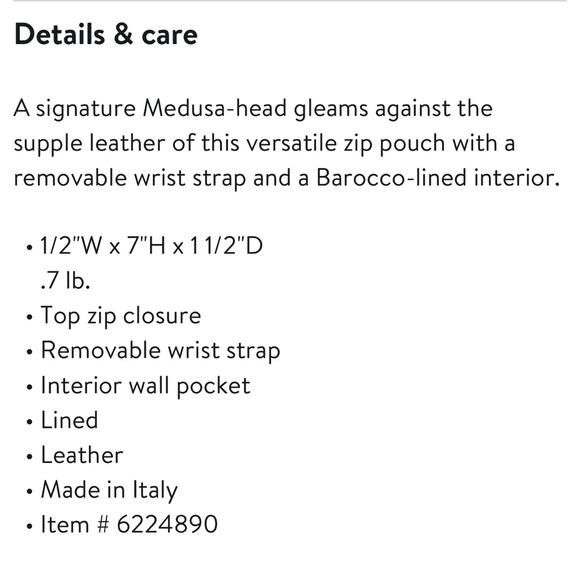 Versace Medusa leather pouch - Picture 9 of 9